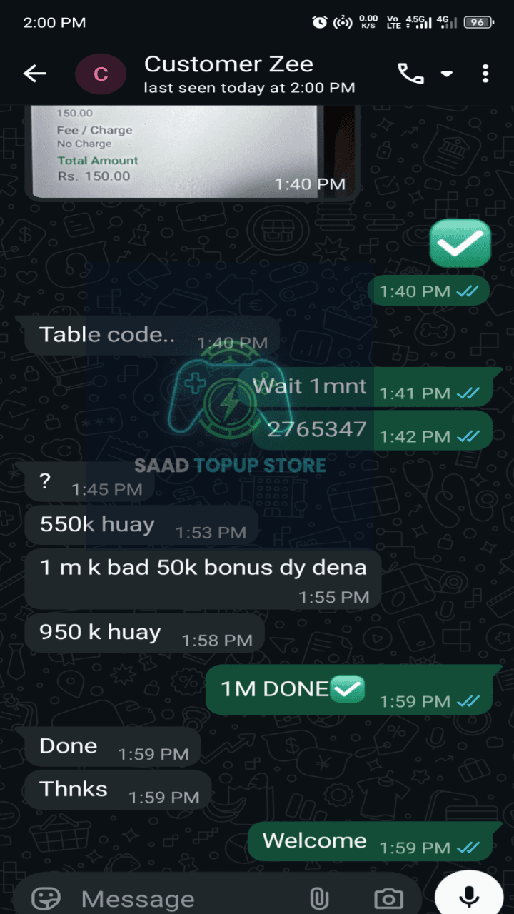 WhatsApp review from Kamran Akbar — PUBG account for sale Pakistan trusted instant delivery